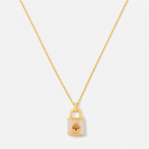 Kate Spade New York Lock & Spade Mini Necklace