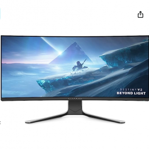 Amazon.com - Alienware AW3821DW 38吋 21:9 1600P 144Hz IPS曲麵顯示器 ，7.1折