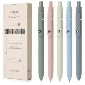 FIOVER 5pcs Gel Pens Quick Dry Ink Pens Fine Point @ Amazon