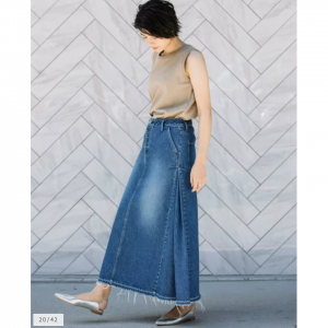 Munich (ミューニック) 12ozデニムマキシスカート