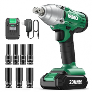 KIMO 20V 便携式电动冲击扳手套装 @ Amazon