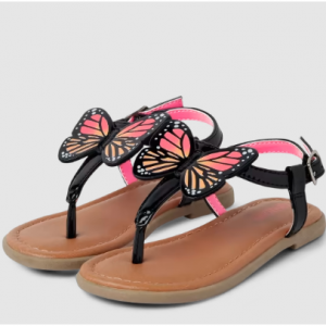 60% Off Girls Applique Butterfly Sandals - Magical Monarch - Black @ Gymboree