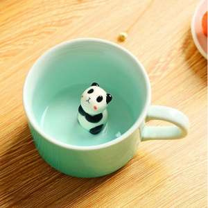 luckyse Panda Surprise 3D Coffee Mug Cute Cartoon Animal Ceramics Cup, 8 OZ @ Amazon