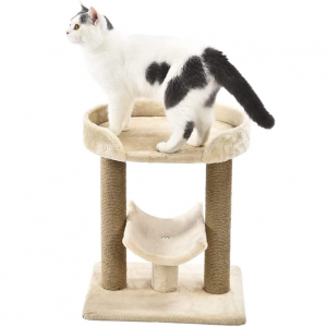 Amazon Basics Top Platform Cat Tree With Scratching Post - 18 x 14 x 22 Inches, Beige @ Amazon