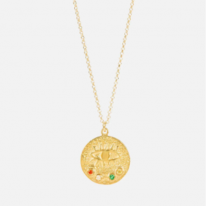 Hermina Athens Kressida Crystal Embellished Gold-Plated Necklace