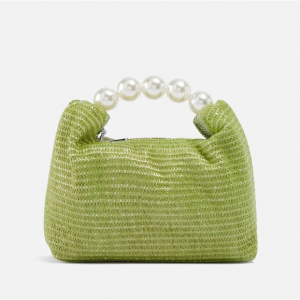 Sister Jane Lagoon Pearl Small Woven Tote Bag