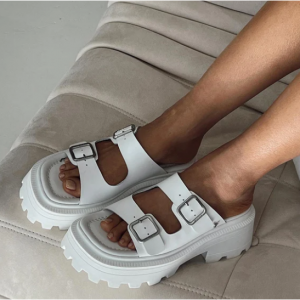 74% Off Windsor Smith Reach Sandals White @ Princess Polly US