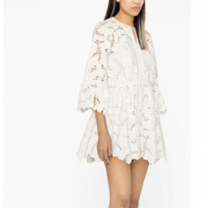 SELF-PORTRAIT 伞形蕾丝迷你连衣裙