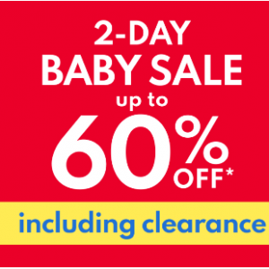 Up To 60% Off Baby Sale (Bodysuits, PJs & More) @ Carter's