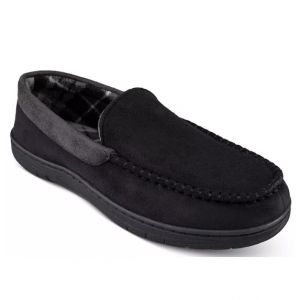 HAGGAR Men's Microsuede Fleece-Lined Venetian Slippers @ Macy's