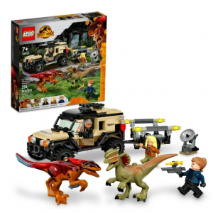 乐高LEGO 侏罗纪世界公园运送火盗龙和双棘龙76951，279块颗粒 @ Walmart