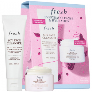 Sephora fresh馥蕾诗大豆洁面玫瑰面霜迷你套装热卖 相当于4.6折