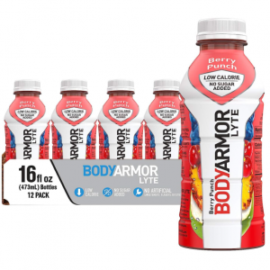 BODYARMOR LYTE Sports Drink Low-Calorie Sports Beverage, Berry Punch, 16 Oz (Pack of 12) @ Amazon