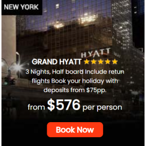 Grand Hyatt - 3 Nights, Half board Include retun flights from $576 per person @Flights Mojo 