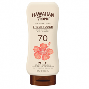 Hawaiian Tropic Sheer Touch Lotion Sunscreen SPF 70, 8oz @ Amazon