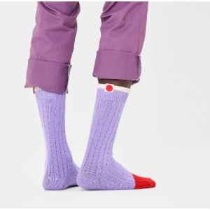 Heavy Knit Blocked 拼色袜子