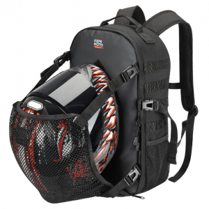 Kemimoto 20L Motorcycle Helmet Bag with Hidden Helmet Net @ Kemimoto