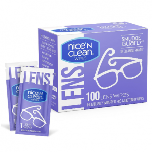 Nice 'n Clean SmudgeGuard Lens Cleaning Wipes (100 Total Wipes) @ Amazon