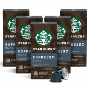 Starbucks by Nespresso Dark Roast Espresso, 50-count @ Amazon