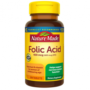 Nature Made 叶酸 400 mcg (665 mcg DFE) 250粒 @ Amazon