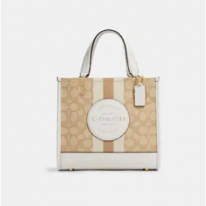 Extra 20% Off Dempsey Tote 22 In Signature Jacquard With Stripe And Coach Patch @ Coach Outlet
