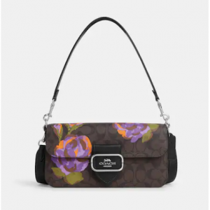 Extra 20% Off Morgan Shoulder Bag In Signature Canvas With Rose Print @ Coach Outlet