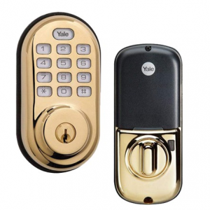 Yale Security Electronic Push Button Deadbolt Fully Motorized with Zwave Technology @ Woot
