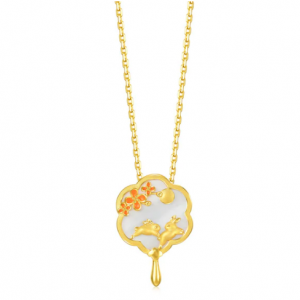 Chow Sang Sang Cultural Blessings 'Blossom' 999.9 Gold Pendant