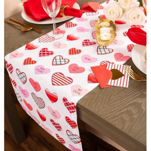 DII Valentine's Day Table Top Collection, Table Runner, 14x72, Sweet Hearts @ Amazon