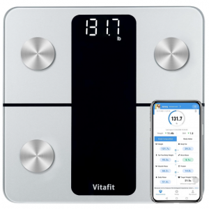 Vitafit 智能體重體脂秤 可連手機APP@ Amazon