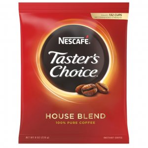 Nescafe Instant Coffee, Taster's Choice Light Roast House Blend, 8 Ounce Bulk Bag @ Amazon