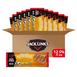 Jack Link's Meat Bars, Rotisserie Chicken, 12 Count @ Amazon
