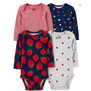 婴儿长袖连体服4件套装