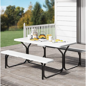 YITAHOME Picnic Table Heavy Duty Outdoor Picnic Table and Bench @ Amazon