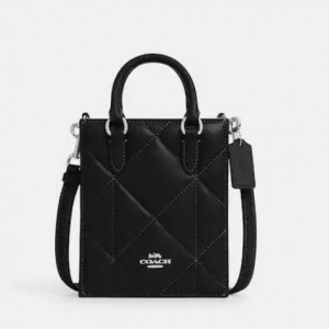 75% Off Coach North South Mini Tote With Puffy Diamond Quilting @ Coach Outlet