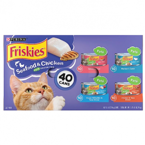 Purina Friskies 多口味湿猫粮罐头 5.5oz 40个 @ Amazon