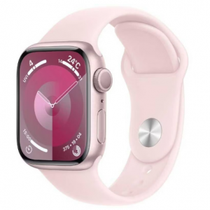 アップル Apple Watch Series 9(GPSモデル)- 41mmピンクアルミニウムケースとライトピンクスポーツバンド - S/M MR933J/A