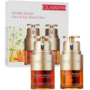 Clarins 双萃面部眼部精华套装