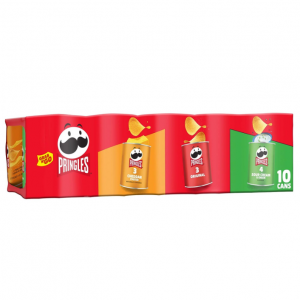 Pringles Potato Crisps Chips, Lunch Snacks, Variety Pack, 13.7oz Tray (10 Cans) @ Amazon