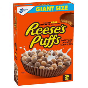 Reese's Puffs Chocolatey Peanut Butter Cereal, Giant Size, 29 OZ @ Amazon