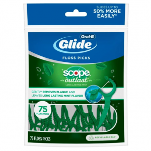 Oral-B Complete Glide Floss Picks, Scope Outlast, 75-ct @ Amazon