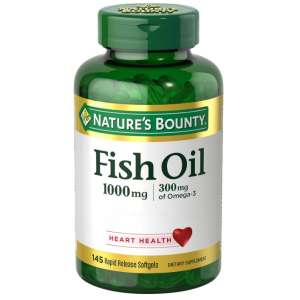 Nature's Bounty Fish Oil, Supports Heart Health, 1000mg, Rapid Release Softgels, 145 Ct @ Amazon