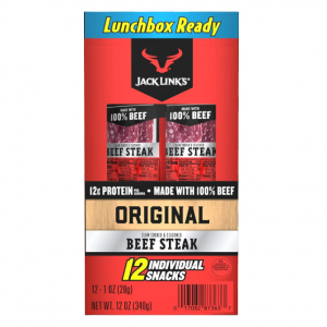 Jack Links Premium Cuts Beef Steak, Original, Made with Beef, 1 Ounce (Pack of 12) @ Amazon