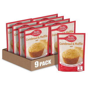 Betty Crocker Cornbread and Muffin Baking Mix, 6.5 oz. (Pack of 9) @ Amazon