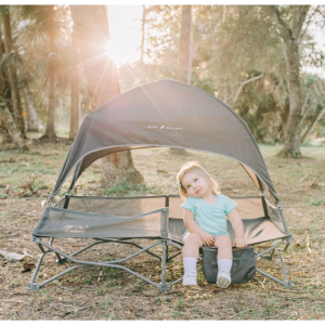 Baby Delight Go with Me Bungalow Deluxe Portable Cot | Grey @ Amazon