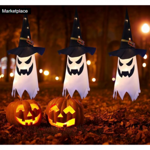 万圣节幽灵装饰3个