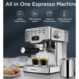 Chef Espresso Machine With Milk Frother for $146.99 @Easybuynook