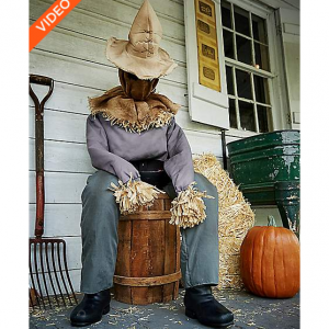 4.5英尺坐式稻草人电子动画