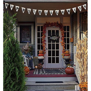 点亮万圣节快乐横幅