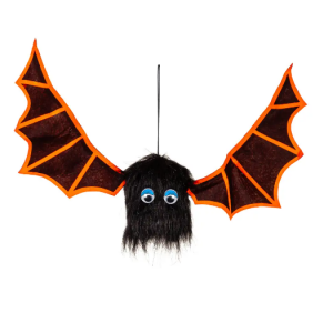 橙色动画蝙蝠带声音悬挂装饰，橙色